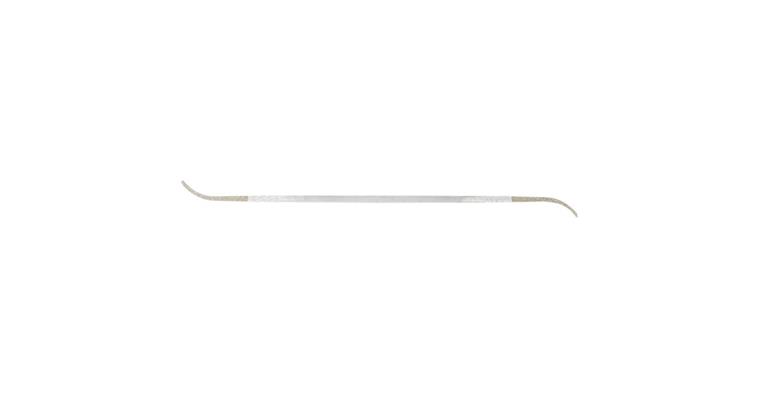 Diamond riffling file, flat, diamond coating 2x25 mm, medium grit, L=150 mm