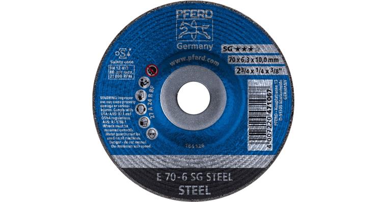 1001429143 Schruppscheibe SG STEEL E 70x6,3x10 mm
