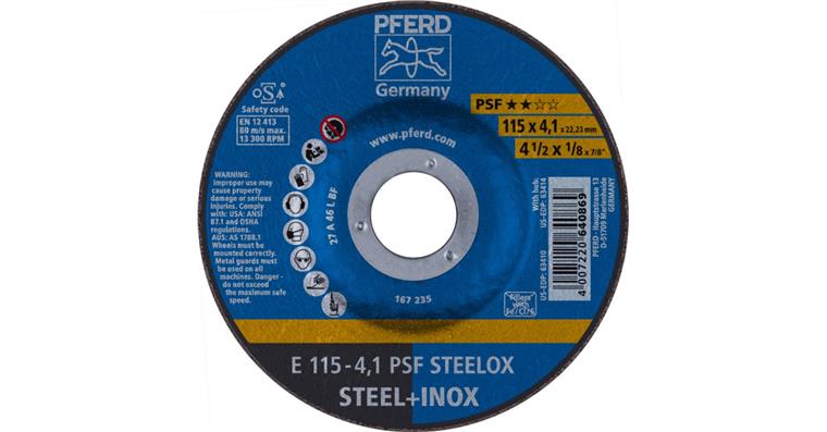 1001434964 Schruppscheibe PSF STEELOX E 115x4,1x22,23 mm