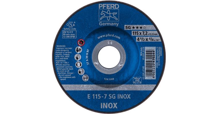 Schruppscheibe SG INOX E 115x7,2x22,23 mm