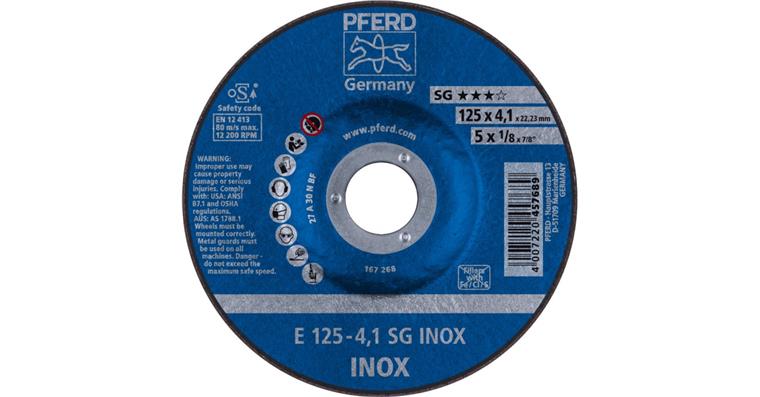 1001433417 Schruppscheibe SG INOX E 125x4,1x22,23 mm
