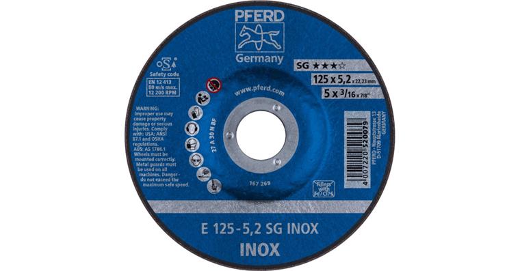 Schruppscheibe SG INOX E 125x5,2x22,23 mm