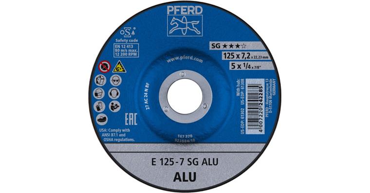 Schruppscheibe SG ALU E 125x7,2x22,23 mm