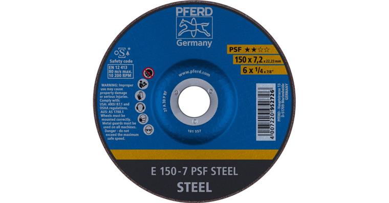 1001440596 Schruppscheibe PSF STEEL E 150x7,2x22,23 mm