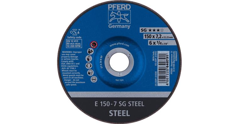 1001434955 Schruppscheibe SG STEEL E 150x7,2x22,23 mm