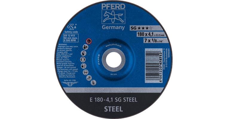 1001433442 Schruppscheibe SG STEEL E 180x4,1x22,23 mm