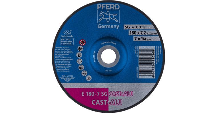 Schruppscheibe SG CAST+ALU E 180x7,2x22,23 mm