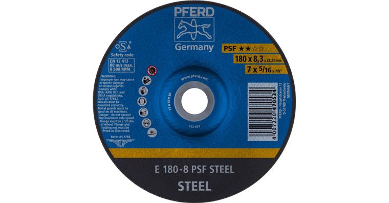 Schruppscheibe PSF STEEL E 180x8,3x22,23 mm