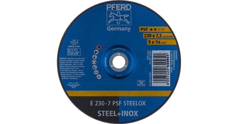 Schruppscheibe PSF STEELOX E 230x7,2x22,23 mm