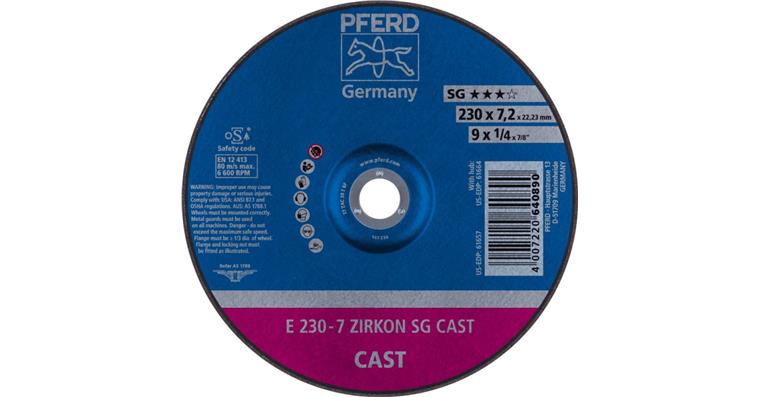 1001434967 Schruppscheibe SGP CAST ZIRKON E 230x7,2x22,23 mm