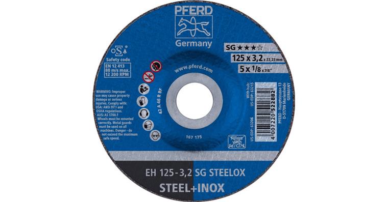 Trennscheibe SG STEELOX gekröpft EH 125x3,2x22,23 mm