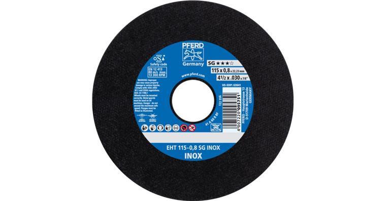 Trennscheibe SG INOX gerade EHT 115x0,8x22,23 mm