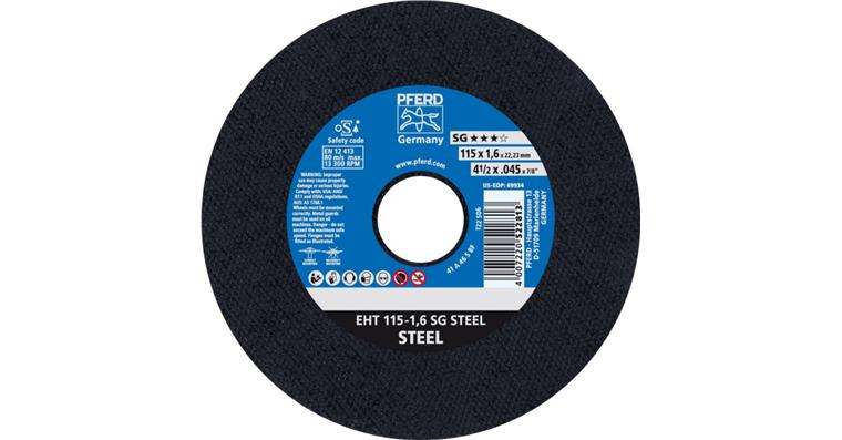 Free-hand cutting disc, straight, universal line SG STEEL grit 46 115x1.6 mm