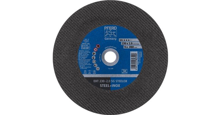 Free-hand cutting disc, straight, power line SG STEELOX grit 46, 230x1.9 mm
