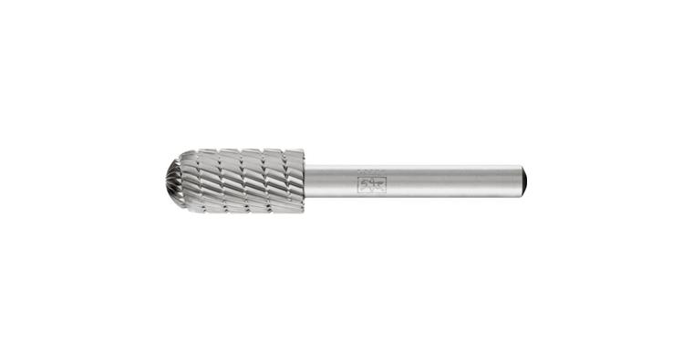 1044014205 HSS bur rounded roller, shank dia. 6 mm serr. 3, head dia. x length 12x25 mm
