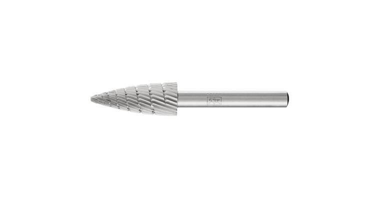 1044029204 HSS bur ogival (SPG) sh. dia. 6 mm serr. 3 head dia.xlength 12x30 mm