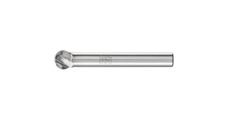 1044262106 TC bur, spherical (KUD), shank dia. 6, serration ALU, head dia.xL 8x7 mm