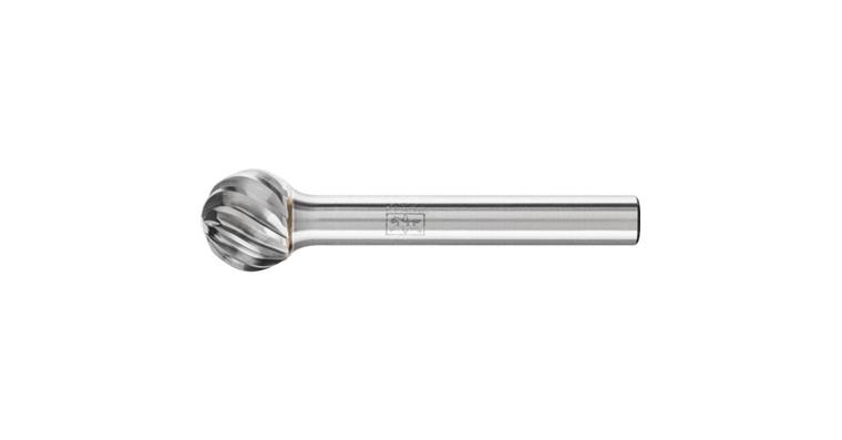 1044261108 TC bur, spherical (KUD), shank dia. 6 mm, serration INOX, head dia.xL 12x10 mm