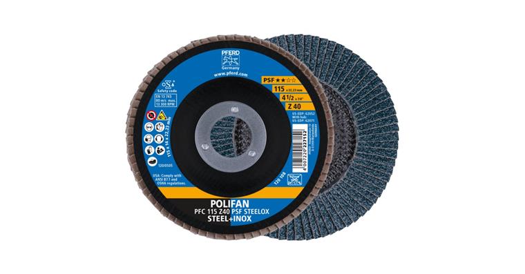 Fächerschleifscheibe POLIFAN PSF STEELOX konisch PFC 115x22,23 mm Z40
