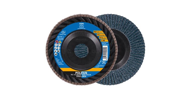 1001441958 Fächerschleifscheibe POLIFAN PSF TRIM STEELOX konisch PFC 115x22,23 mm Z40