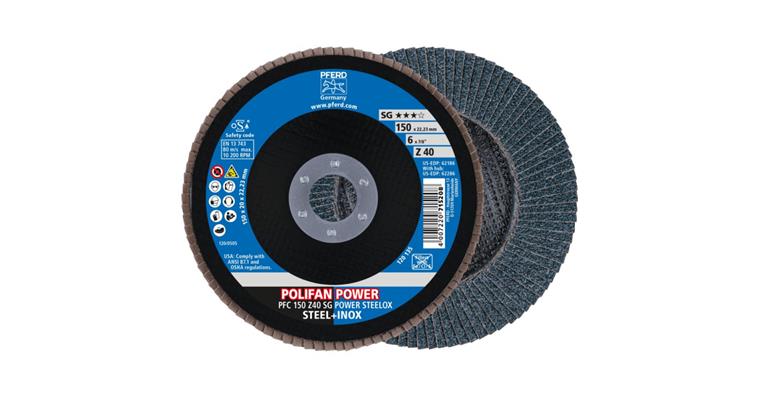 Fächerschleifscheibe POLIFAN POWER SG STEELOX konisch PFC 150x22,23 mm Z40