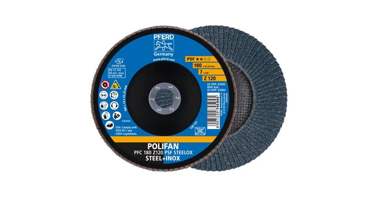 Fächerschleifscheibe POLIFAN PSF STEELOX konisch PFC 180x22,23 mm Z120