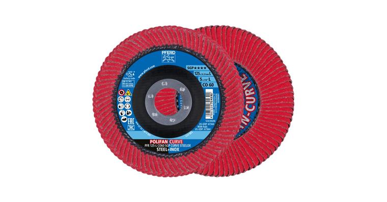 Fächerschleifscheibe POLIFAN CURVE SGP STEELOX PFR 125x22,23 mm K60