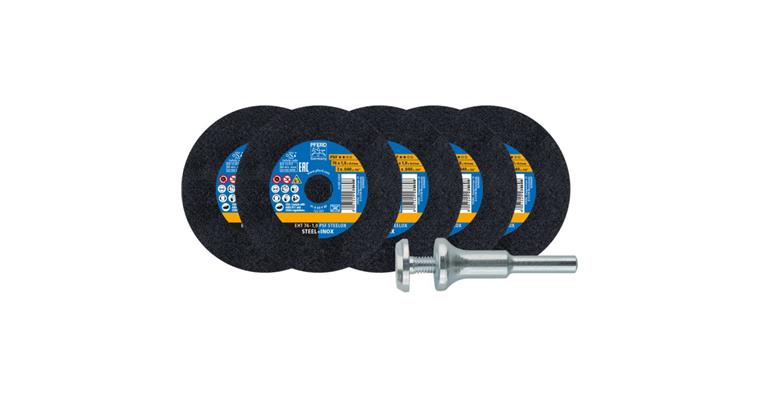 Trennscheibe PSF STEELOX gerade EHT 76x1,0x10 mm VE 5 Stück mit Halter