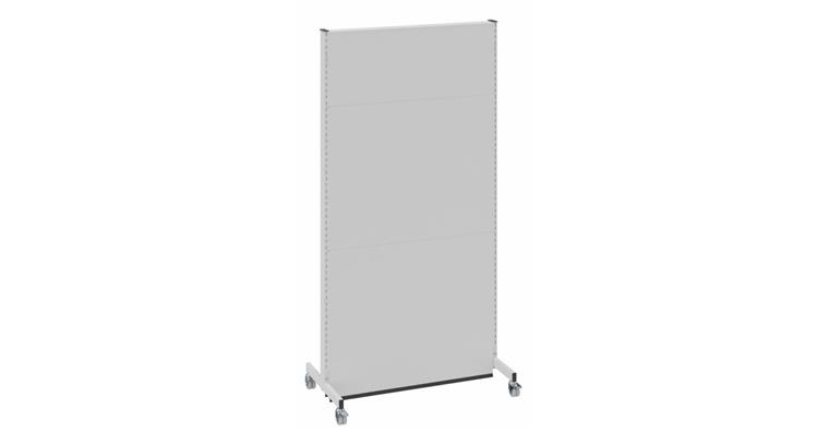1082586102 Mobile Akustiktrennwand Grundfeld BxTxH 1250 x 740 x 2500 mm RAL 7035