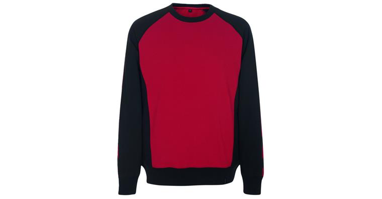 Sweatshirt Witten 60 % CO/40 % poly red/black size L